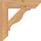 Ekena Millwork Funston Slat Smooth Bracket, Western Red Cedar, 3 1/2"W x 18"D x 18"H BKT04X18X18FST06SWR - alternate 3